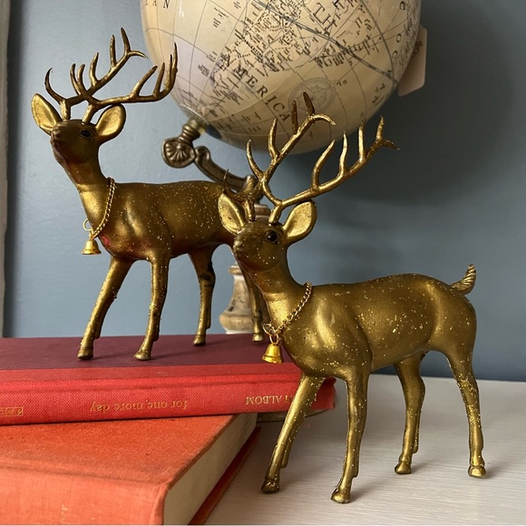 Vintage plastic deer gold - Picture 2 of 12